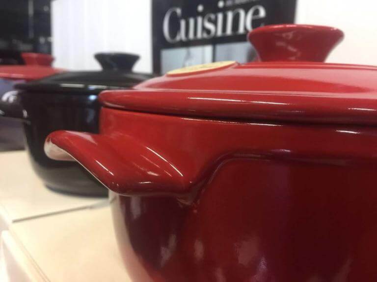 Emile Henry Dutch oven is a great alternative to cast iron.