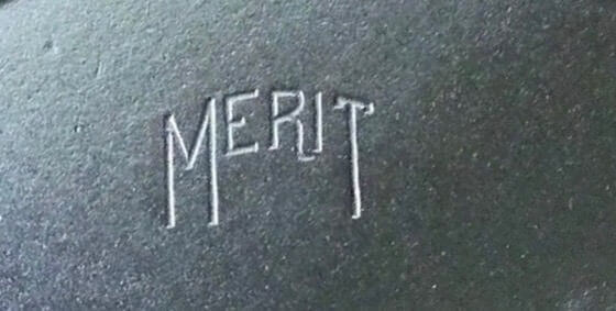 Merit cast iron skillet logo