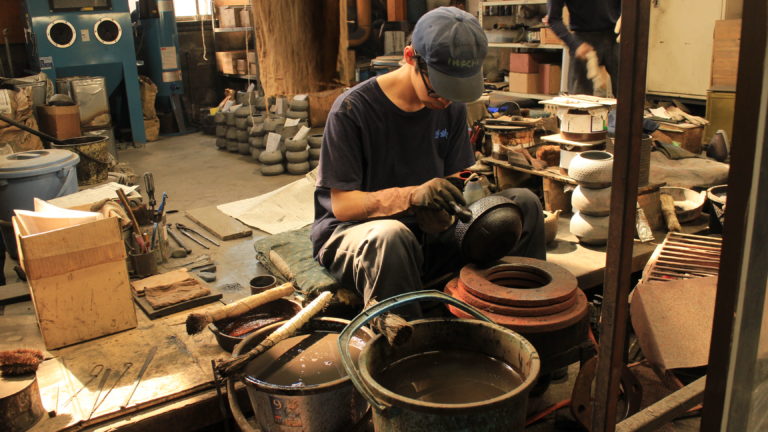 Iwachu Castings Works foundry worker