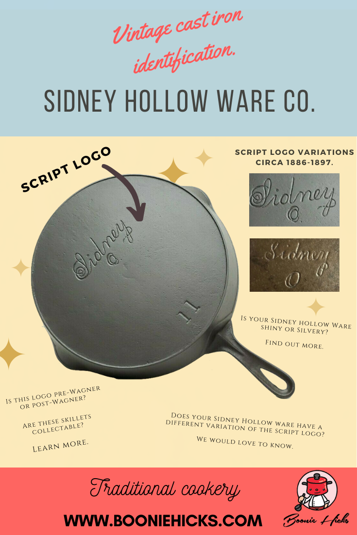 Sidney Hollow Ware Script logo