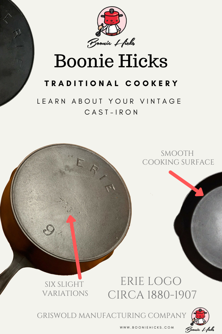 Griswold Cast Iron Skillets Simple Identification Guide.