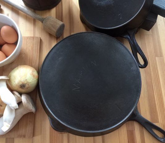 Marion cast iron skillet made by Marion Stove Company