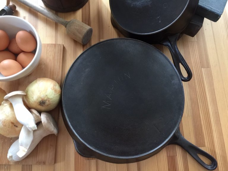 Marion cast iron skillet made by Marion Stove Company