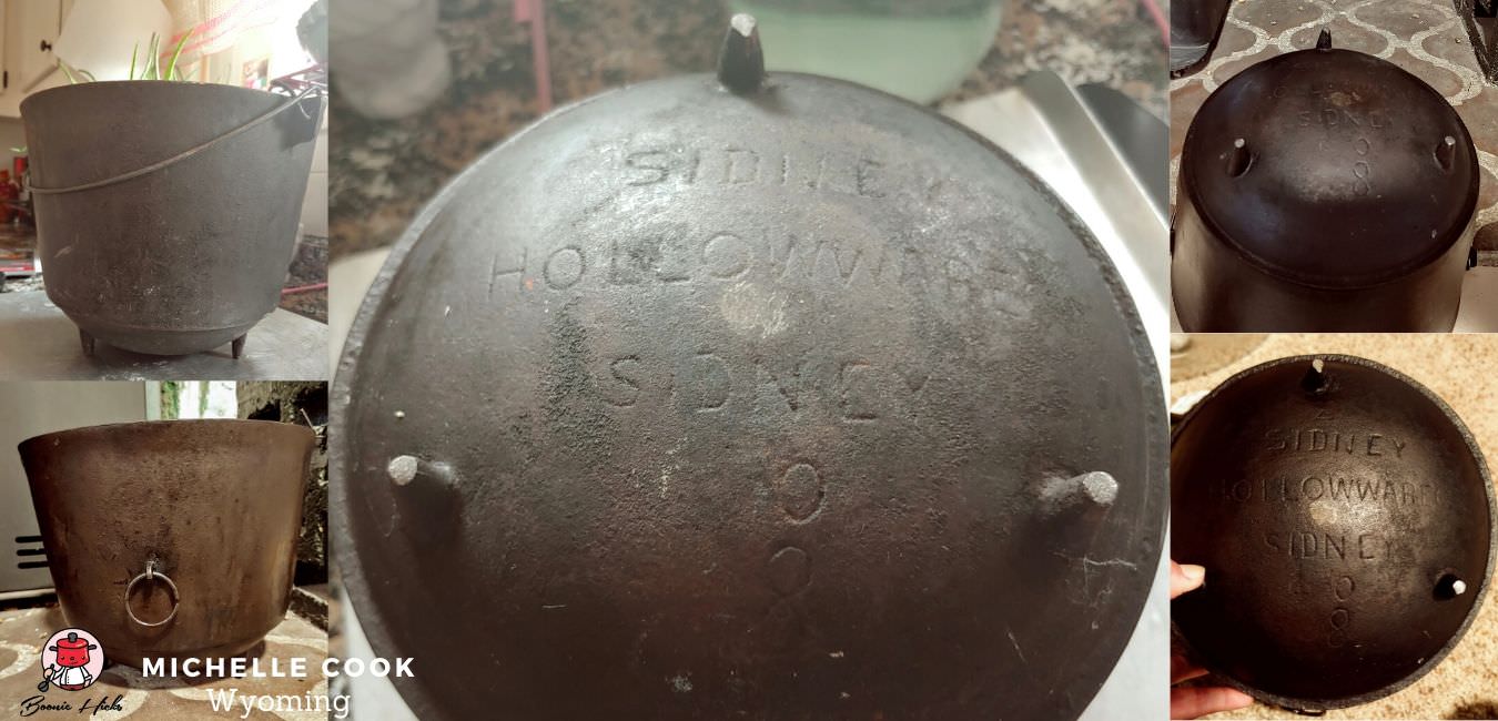Sidney Hollow Ware cast iron kettle