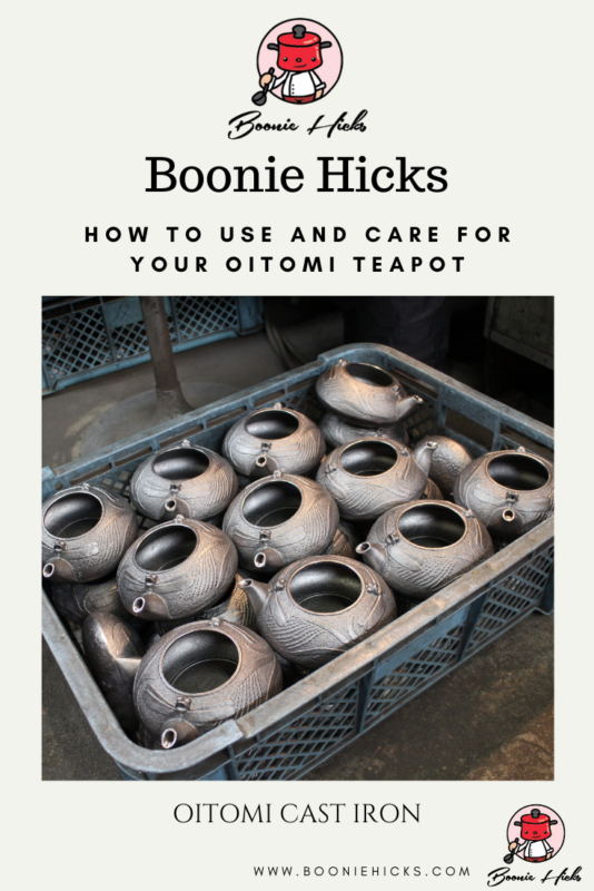 How to use and care for Oitomi ironware