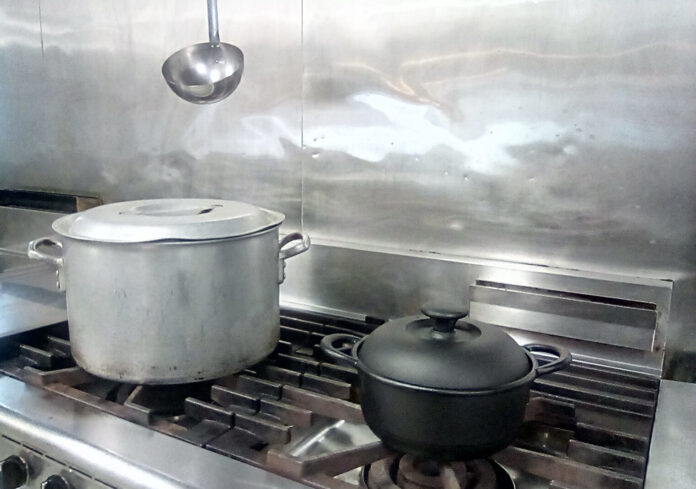Stockpot and Dutch Oven on stove
