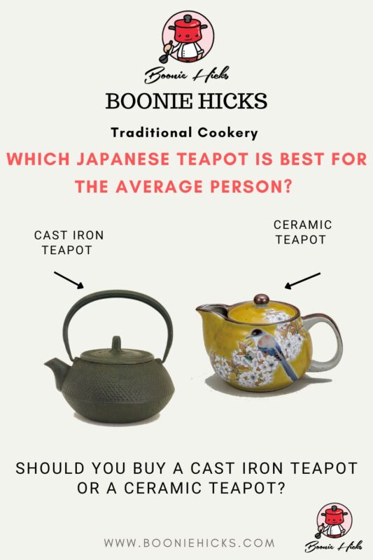Cast iron teapot vs. ceramic teapot