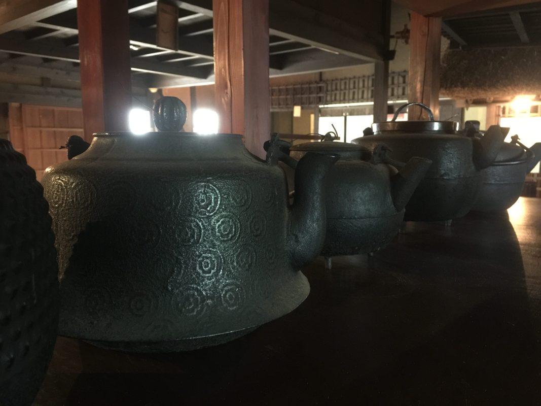 Picture of antque Japanese ketles
