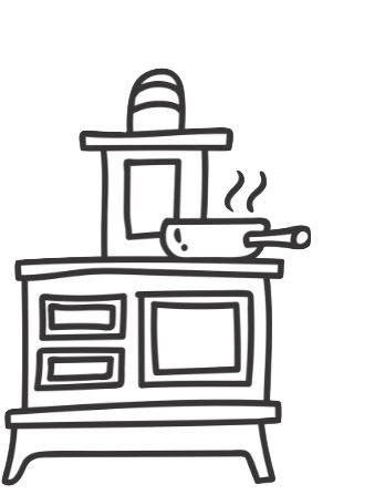 Simple cast iron stove