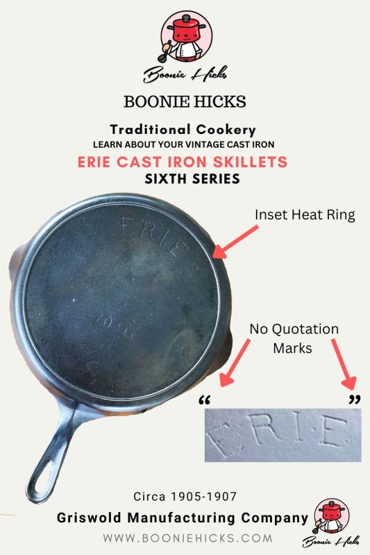Sixth series Erie skillet