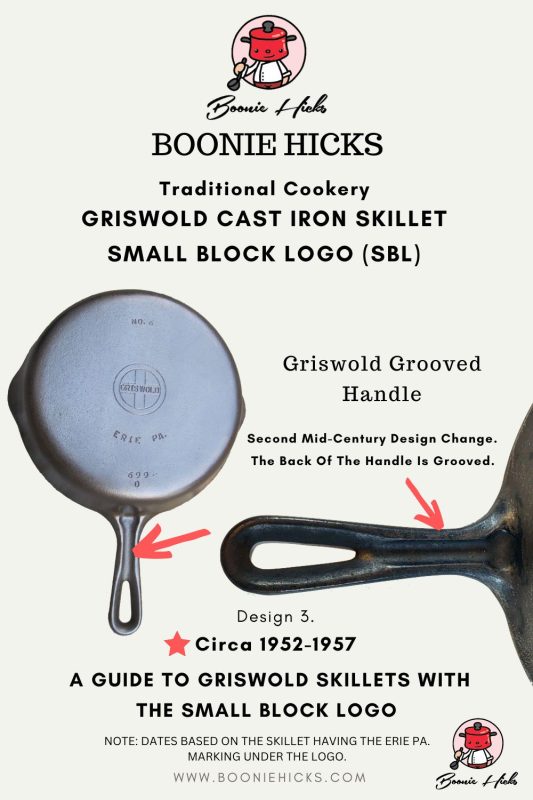 Griswold small logo grooved handle
